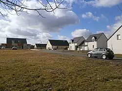 Vue d'une zone pavillonnaire moderne.