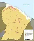 Carte géologique de la Guyane