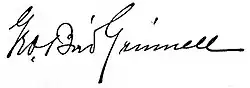 signature de George Bird Grinnell