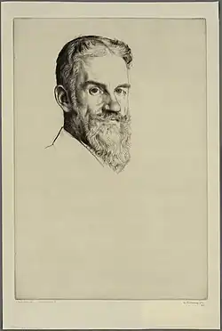 George Bernard Shaw (1907), Aberystwyth, Bibliothèque nationale du pays de Galles.