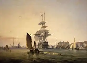 illustration de HMS Britannia (1820)