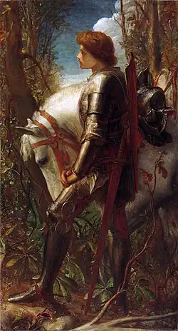 Sir Galahad, 1860-1862, Cambridge, Fogg Art Museum.