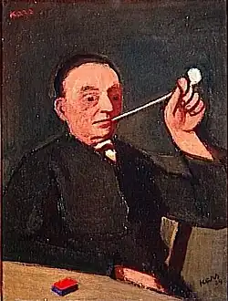 Autoportrait, ou l'homme à la pipe (1939).