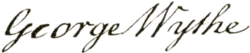 signature de George Wythe