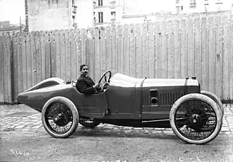 Georges Boillot aux 500 miles d'Indianapolis 1914.