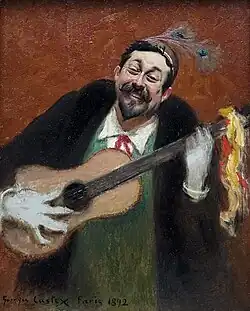 Autoportrait à la guitare, 1892
