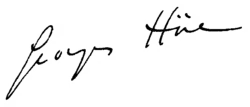 Signature de Georges Hüe