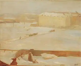 Paysage de neige à Hambourg (1906).