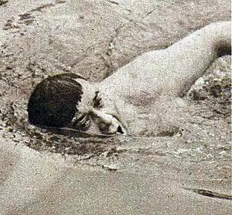 Georges Michel, premier français à traverser la Manche, en 1926.