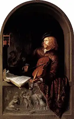 Gerard Dou, Joueur de violon.