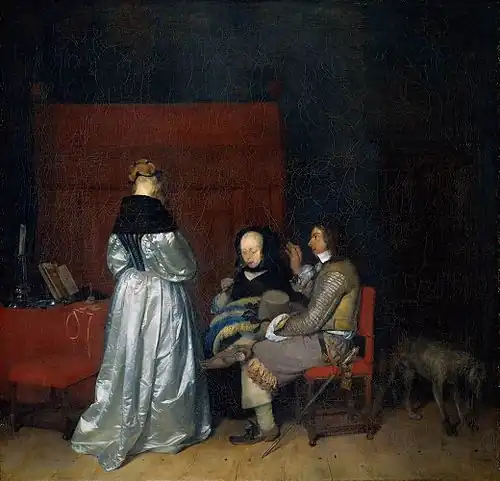 Gerard ter Borch, Conversation galante (ou La Remontrance paternelle), vers 1653-1655, Rijksmuseum Amsterdam