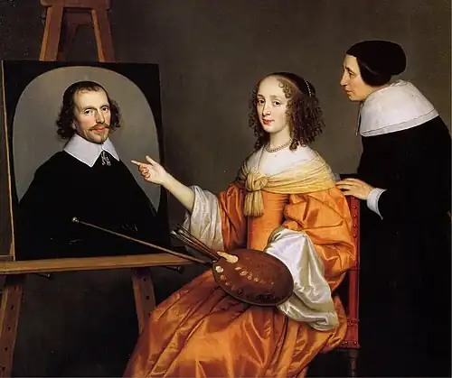 Margareta Maria de Roodere et ses parents, vers 1652, Utrecht, Centraal Museum.