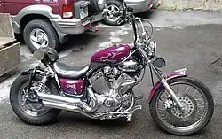 XV 535 transformée en chopper/bobber.