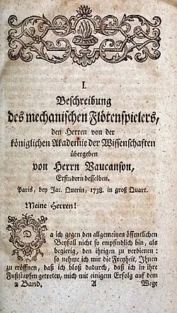 Facsimilé de la page de titre.