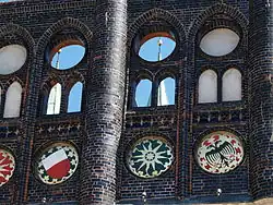 Brique émaillée noire (hôtel de ville de Lübeck)