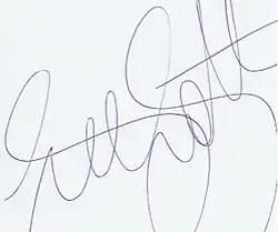 signature de Gerry Scotti
