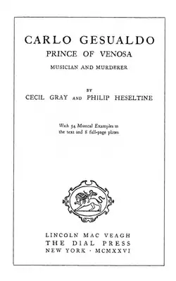 Page de titre de livre en anglais