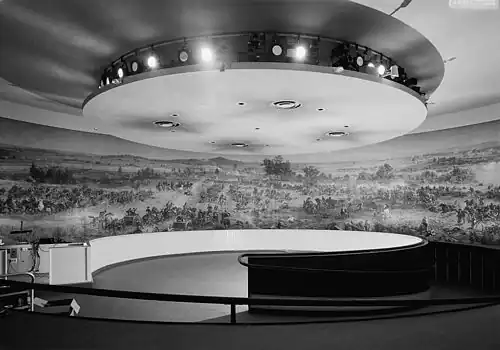 Le Gettysburg Cyclorama (1883) dans le bâtiment.