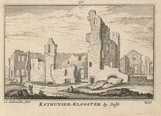 Ruines du monastère, 1573