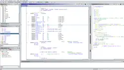 Capture d'écran de l'interface de Ghidra