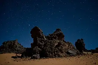 Nuit étoilée dans le désert de Djanet