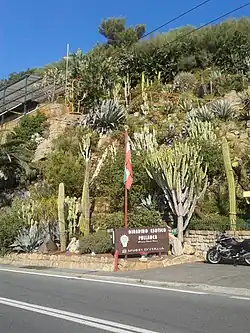 Vue latérale du jardin