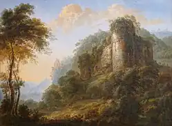 Gillis Neyts, Paysage avec ruines de château (école hollandaise du XVIIe&nbsp;siècle)