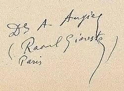 signature de Raoul Gineste