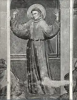 Apparition au Capitole d'Arles, détail (noir et blanc).