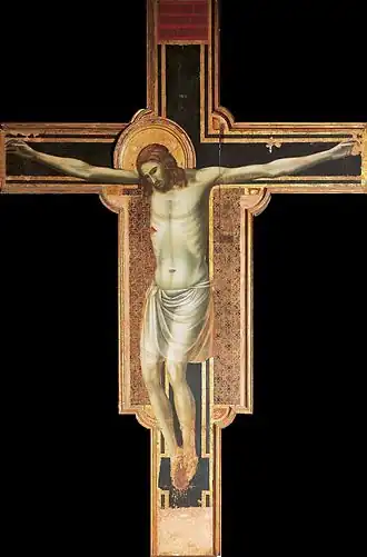 Crucifix de Giotto,  entre 1310 et 1317, tempera et or sur bois.
