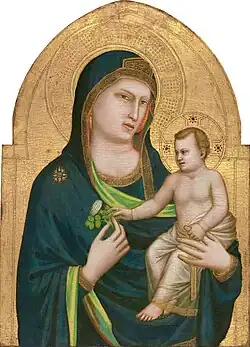 Vierge à l'Enfant. Giotto vers 1320. National Gallery of Art.