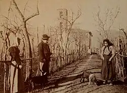 Giovanni Pascoli avec des fermières