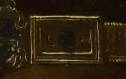 Peinture sur une boucle de ceinture