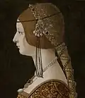 L'impératrice Blanche-Marie Sforza, devenue membre de la confrérie en 1503.