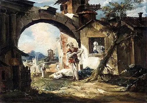 Le Turc amoureux, 1742~1743, huile sur toile, 46&nbsp;×&nbsp;64&nbsp;cm