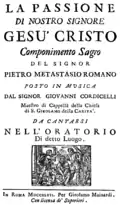 Musique de Giovanni Cordicelli, Rome, 1747
