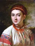 Fille de Podillya v. 1800 par Vassili Tropinine