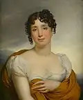 Girodet, Marie-Françoise-Claudine Merlin, née Tricard, avec un châle jaune, 1810.
