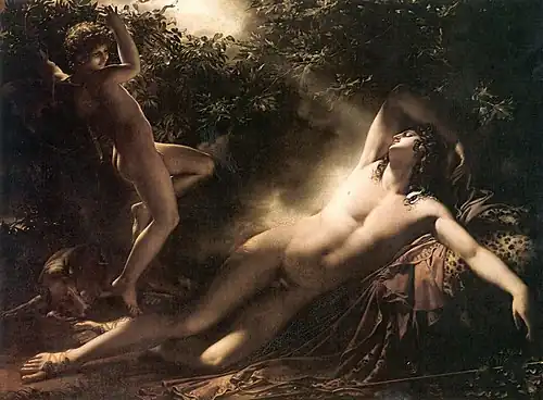 Anne-Louis Girodet, Le Sommeil d'Endymion (1791), Paris, musée du Louvre.