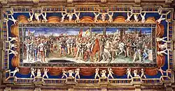 Plafond avec le serment de Sermide, G. Genga.