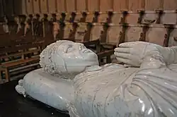 Gisant du pape Clément VI dans l'abbatiale de la Chaise-Dieu