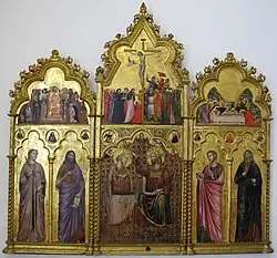 Giuliano da Rimini, Couronnement de la Vierge et Saints.