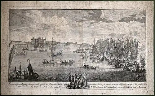 Prospetto del gran loggiato fatto erigere sulla sponda del mare dalla nazione olandese