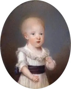 Joseph de Naples et de Sicile (1781-1783), miniature de peintre inconnu.