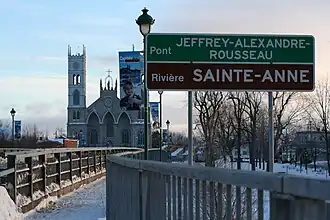 Rivière Sainte-Anne, pont Jeffrey-Alexandre-Rousseau, Chemin du Roy, Sainte-Anne-de-la-Pérade