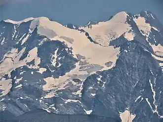 Le glacier d'Armancette depuis la pointe de Merdassier.