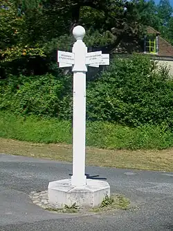 Poteau de chasse à courre.