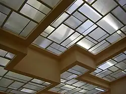 Villa Noailles, Hyères, plafond de verre du parloir rose