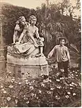 La sculpture dans les jardins de la villa Giulia à Palerme, c. 1900