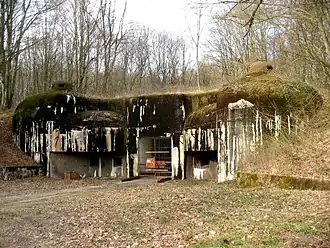 Entrée des munitions de l'ouvrage du Kobenbusch.